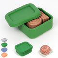 AIDIMMING Small Silicone Travel Soap Case with Drainage Mat - 100% Leakproof Bar Soap Holder for Gym, Camping - Fits Kitsch Shampoo Bars & 3.75oz Dove Soap - Portable, Shatterproof Box (Deep Green)
