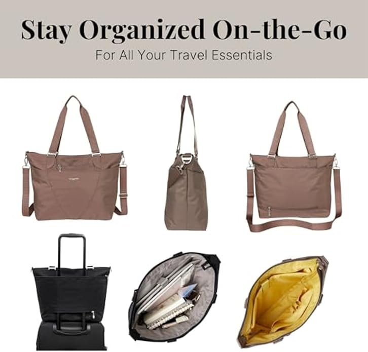 Baggallini Avenue Tote - 12x18 Laptop Tote Bag for Women - Lightweight Work Travel Carry On Bag