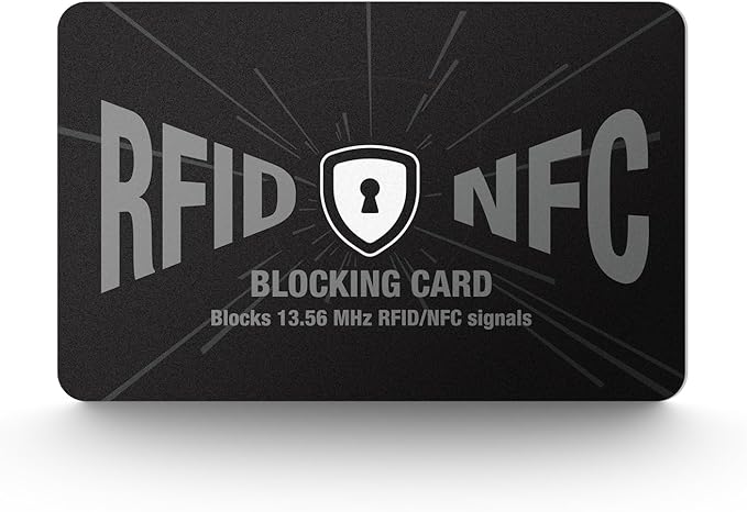 DUGRAFT RFID Blocking Card, One Card Protects Your Entire Wallet, NFC Contactless Signal Blocker, Credit Card Protector, Rfid Card BLocker
