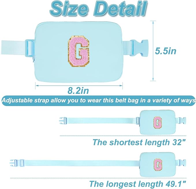 Uygafly Birthday Gifts for 4 5 6 7 8 9 10 11 12 13 Year Old Girls,Graduation Gifts for Teens Kids Daughter Sister Her,Fanny Pack Crossbody Bag Belt Bag Cute Trendy Stuff | Blue,G