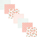 Hudson Baby Unisex Baby Cotton Flannel Receiving Blankets Bundle, Sweet Peach, One Size