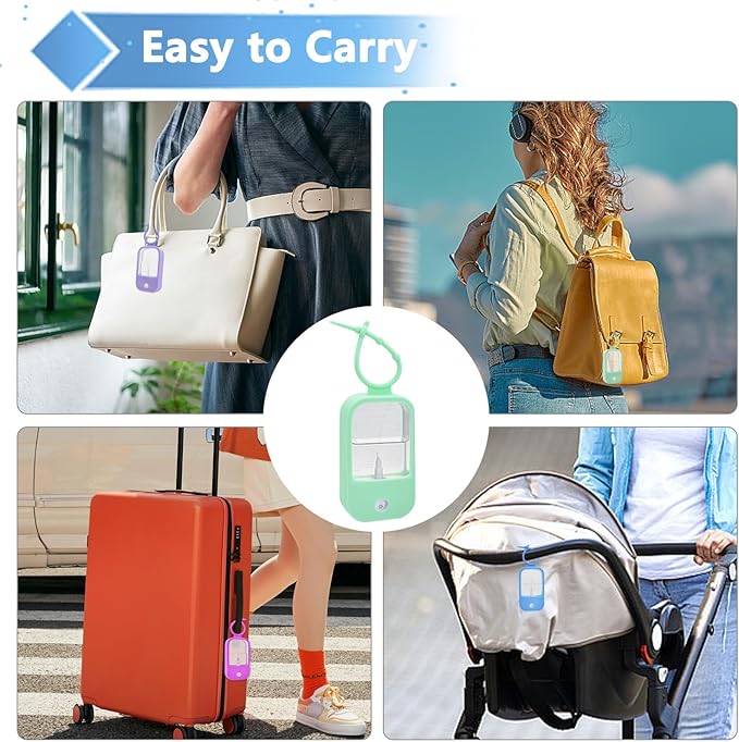 Silicone Case Compatible with Touchland Hand Sanitizer Spray (Fit for 1 FL OZ) Hand Sanitizer Holder Protective Case