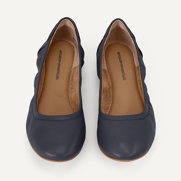 Amazon Essentials Women's Belice Comfortable Slip-On Ballet Flats Shoes
