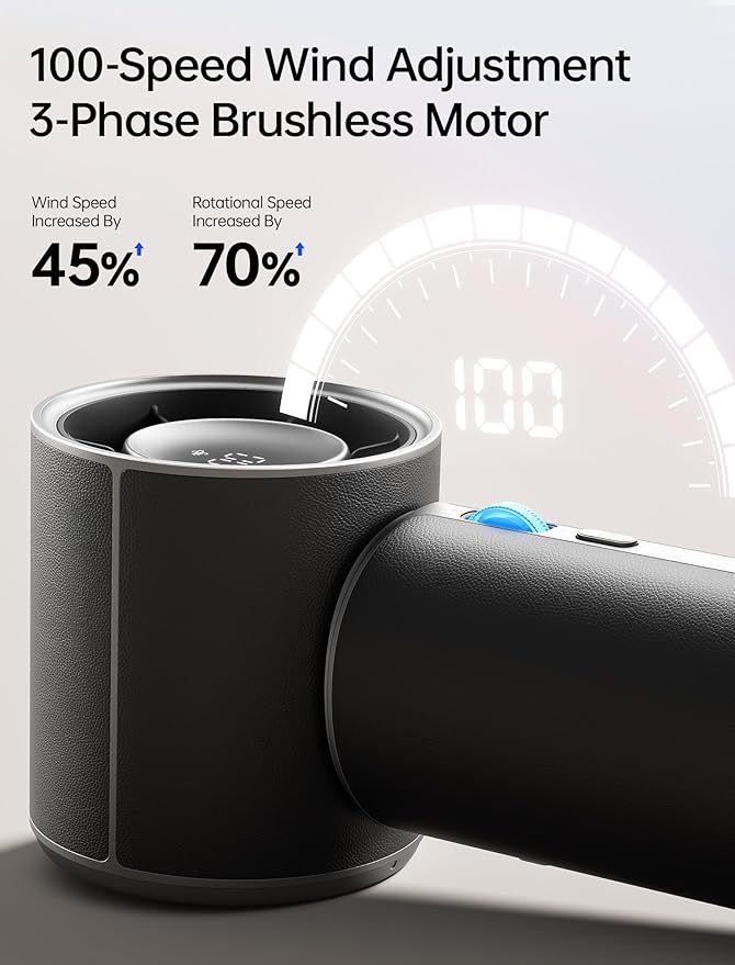 JISULIFE Handheld Fan Pro1 Mini - Refined Utility: Elite PU Leather, 30 Hour Cooling Power, Aroma Pod, 100-Speed Precision, Portable Fan for Travel, Outdoor, Concerts, Gifts for Women Men- Black