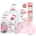BeHoomi 20Packs Steam Eye Mask, Heated Eye Mask Warm Compress for Eyes, Disposable Self Heating Steam Mask for Sleep, Spa, Travel Essentials, Relaxation Gifts for Women, Mothers Day Gifts (Rose)