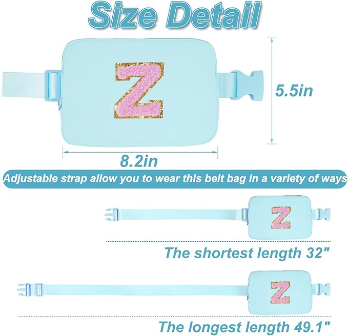 Uygafly Birthday Gifts for 4 5 6 7 8 9 10 11 12 13 Year Old Girls,Graduation Gifts for Teens Kids Daughter Sister Her,Fanny Pack Crossbody Bag Belt Bag Cute Trendy Stuff | Blue,Z