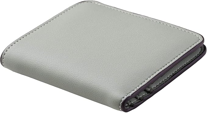 Toughergun Women’s Small Slim Leather Wallet with RFID Protection, Compact Bifold Mini Purse with Clear ID Window
