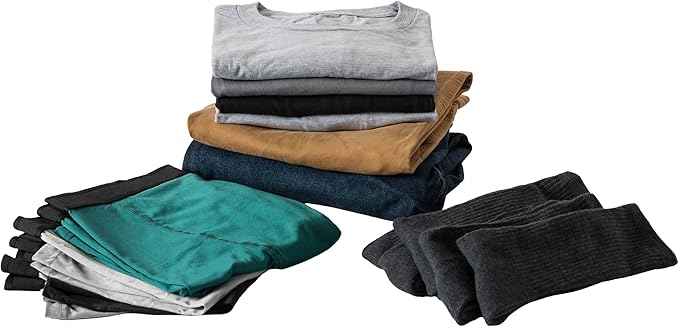 Eagle Creek Pack-It Reveal Clean/Dirty Cube M - Water-Resistant Dual Compartment Packing Cube With Internal Divider for Clean & Dirty Clothes - Travel Essentials - Willow Green