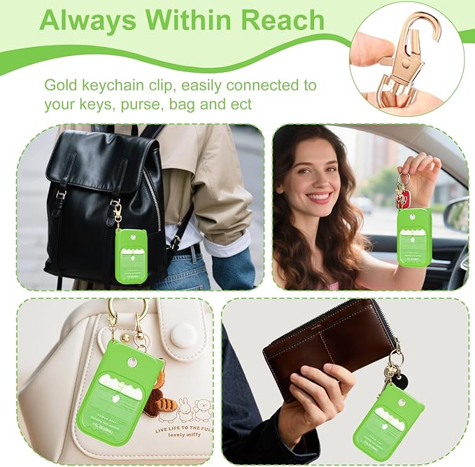 Hand Sanitizer Spray Case for Touchland Silicone Touchland Case Keychain Cute Hand Sanitizer Holder Keychain Compatible with Touch land Power Mist Gentle/Glow Mist