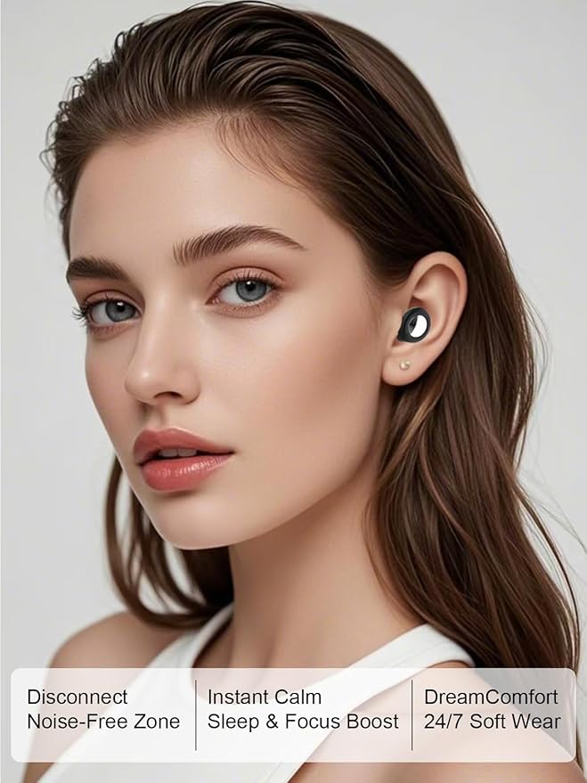 Ear Plugs for Sleeping Snoring 45dB Noise Cancelling Reduction (Classic Black)