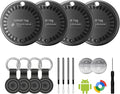 Air Tags for Android,Air Tags-4 Pack Android,2 Year Battery Life,Air Tracker Tags with 4 Case,Google Find Trackers for Google'S Find Hub App,IP65 Waterproof Luggage Tracker for Keys