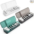 Charger Cable Cord Storage Organizer Box - 3 Pack With Lid - Easy Storage Without Cable Ties-Stackable Cord Organizer for Drawer