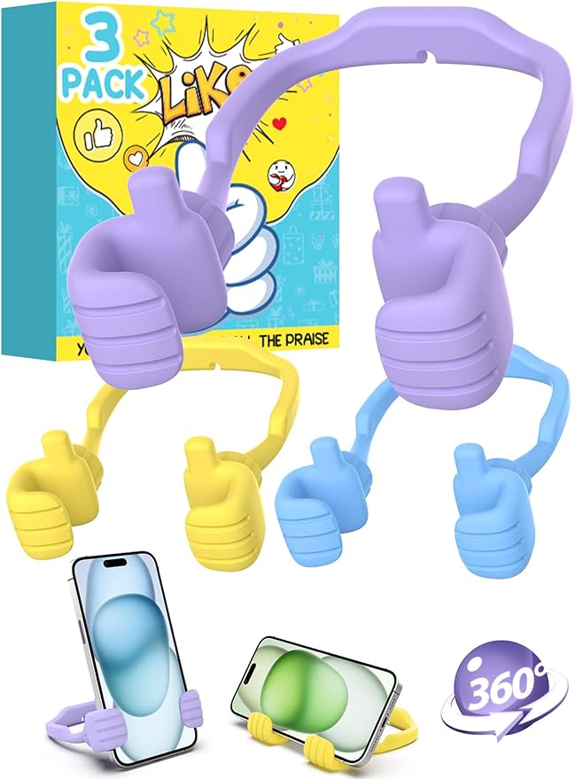 Moms Gifts for Mothers Day Wife: Gifts for Kids Teens Girls Boys Men Women Thumbs Up Lazy Cellphone Holder for Desk Funny for Adults Teenager Friends Stuff Stocking Stuffers Who Have Everything Ideas