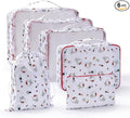 AmBealla 6 Set Travel Organizers for Luggage Compression Packing Cubes Set,Waterproof Cute Twill Travel Organizer Bags Packing Cubes for Clothes,Suitcase for Lady