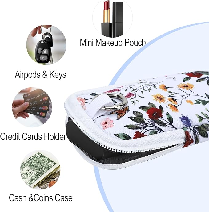 Hand Sanitizer Spray Case,Compatible with Popular Sanitizers (floral)