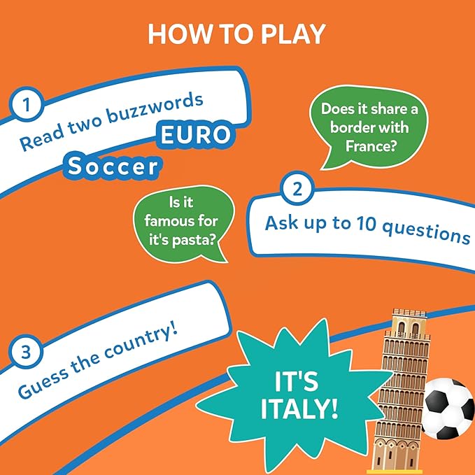 Skillmatics Guess in 10 Countries of The World, Perfect for Boys, Girls, Kids & Families Who Love Card Games, Educational Toys, Travel Games, Trivia, Gifts for Ages 8, 9, 10 & Up