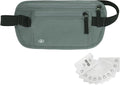 Money Belt for Travel, RFID Blocking, Hidden Money Belt, Passport Holder for Travel (Dark Green)