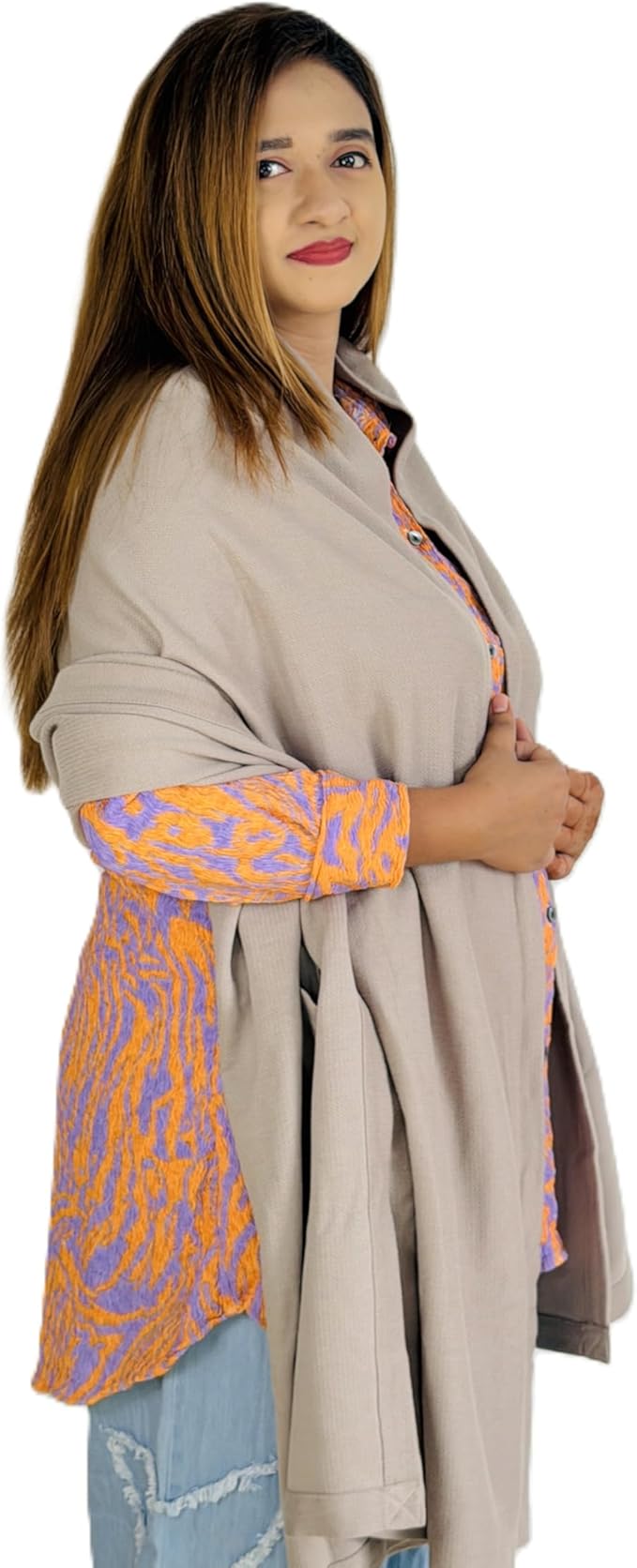 Wayfarer Shawl with Pouch | Voyagers Comfort Set with Luxury Travel Scarf, Eye Mask, Satin Scrunchies & Travel Pouch