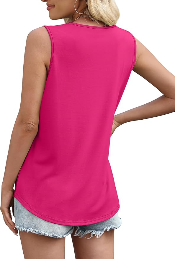 WIHOLL Women's Square Neck Tank Top