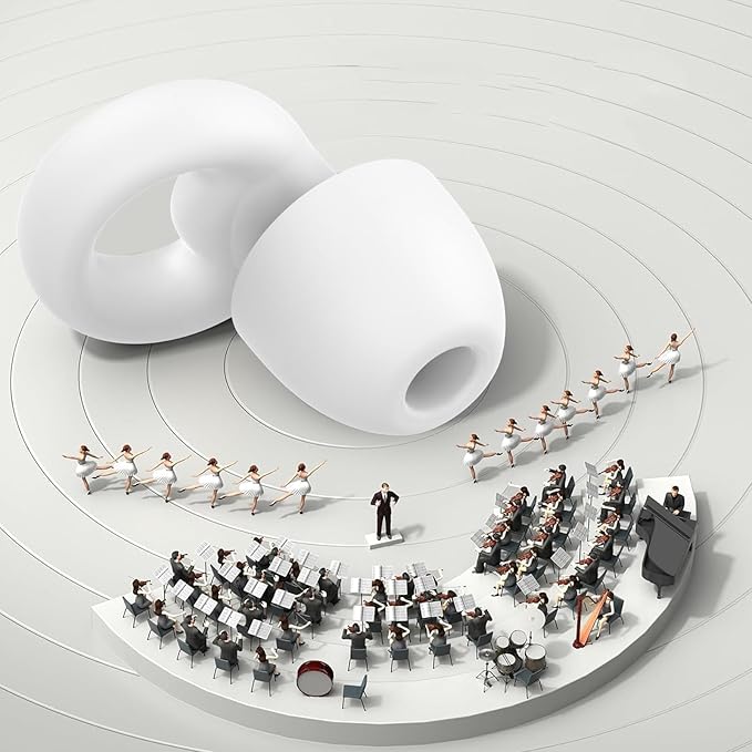 Ear Plugs for Sleeping Noise Cancelling, Reusable 35-46dB Noise Reduction Earplugs with 7 Silicone Ear Tips & Carry Case, Comfortable Hearing Protection for Sleep, Work, Study, Travel & Concerts White