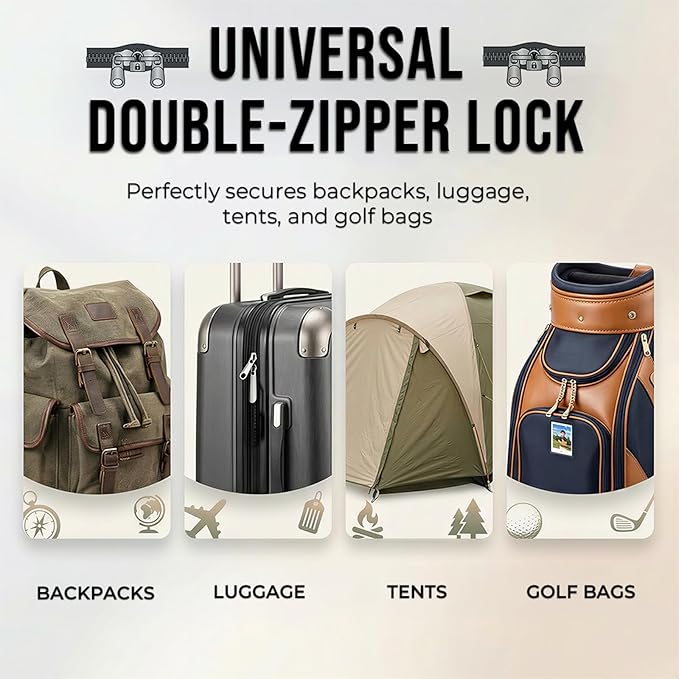 • TRAVOCE TSA Approved Luggage Locks - Heavy Duty 3 Digit Combination Cable Lock, Search Alert for Suitcases, Backpacks, Golf Bags, Tents, Violin and Camera Cases, 6 Pack, Black