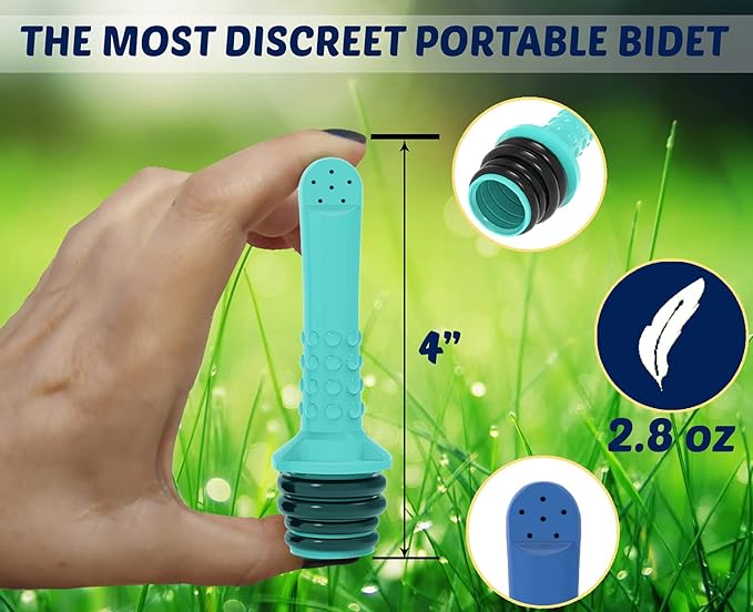2pcs Portable Bidet I Easy-to-use Faucet Bidet I Compatible with Most Bottles I Peri Bottle for Postpartum Care I Hand Bidet for Toilet, Washing, Personal Hygiene and Travel