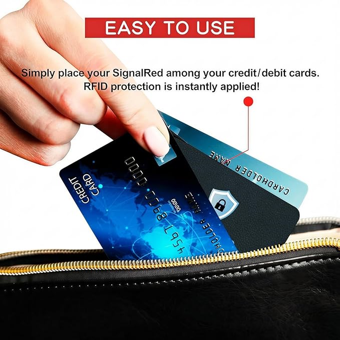 RFID Blocking Card, Debit Credit Card Protector RFID data blocker Card, Protects entire wallet, Anti-Theft Contactless RFID/NFC Blocker, with usb data blocker, (7-Pack)