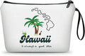 Hawaii Makeup Bag - Summer & Beach Gifts for Women, Travel & Birthday Gifts for Friends, Family