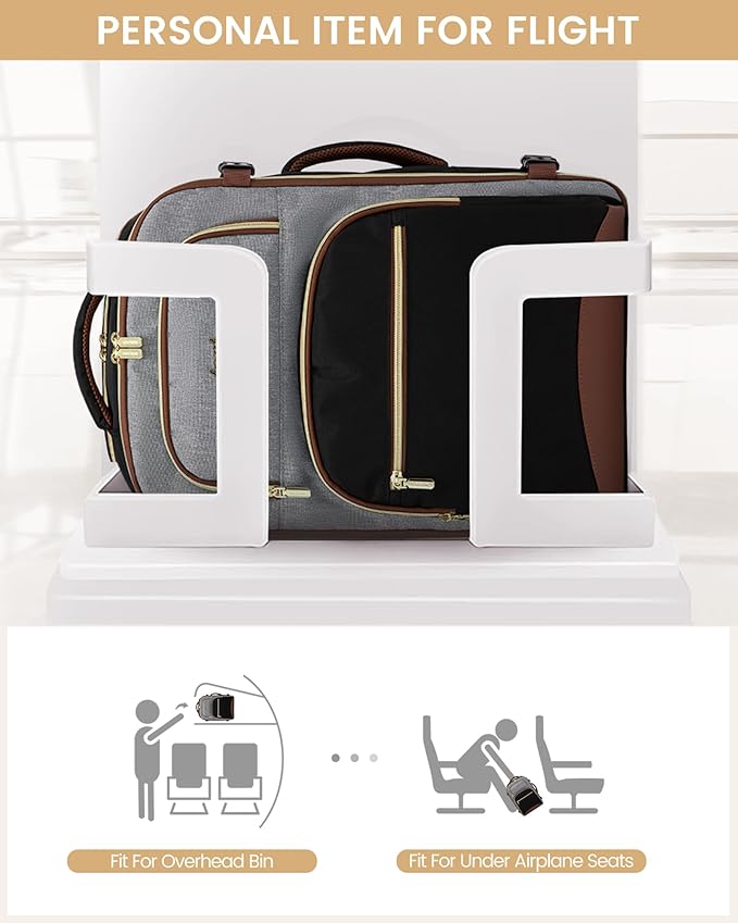 LOVEVOOK Travel Essentials Carry on Backpack 50L Travel Backpack for Women Men,Waterproof TSA Personal Item Travels Bag Airline Flight Approved,Large Carry on Luggage Laptop Backpack with Packing Cube