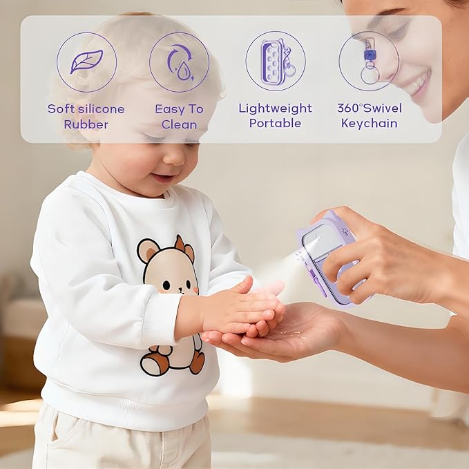 Silicone Case Compatible with Touchland Hand Sanitizer Spray, Protective Case for Power Mist and Glow Mist 1 fl oz