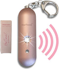 HerTime2 Personal Safety Alarm – Travel Safe Waterproof – Gift for Women College Girls – Self Defense Keychain – Extra Loud Siren – Strobe Light – Cute Key Chains Protection (Rose Gold)