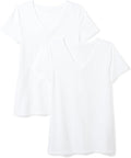 Amazon Essentials Women's Regular-Fit Short-Sleeve T-Shirt (Crewneck and V-Neck Options), Multipacks
