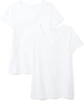 Amazon Essentials Women's Regular-Fit Short-Sleeve T-Shirt (Crewneck and V-Neck Options), Multipacks
