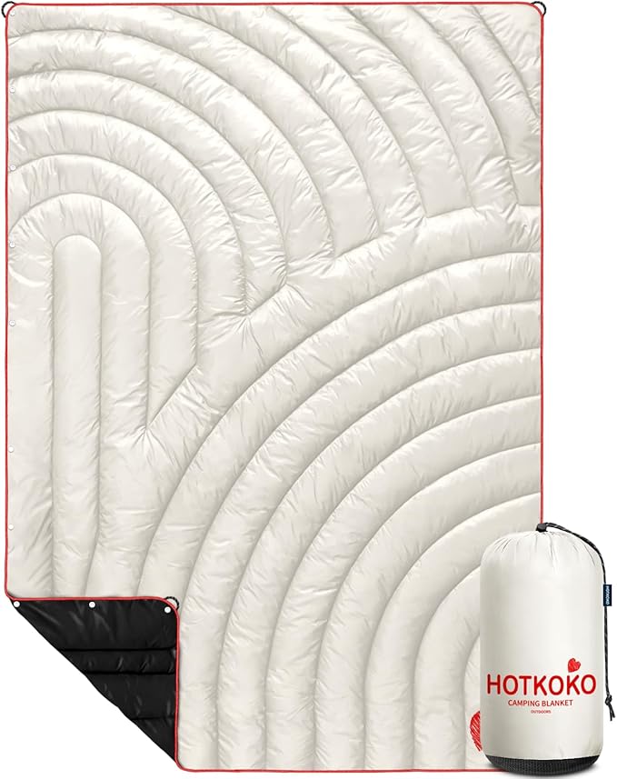 Camping Blanket,Lightweight Puffy Printed Camping Blanket Packable Outdoor Blanket for Camping,Traveling, Stadium, Hiking, Picnics