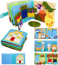 BizyKoady Montessori Felt Busy Book Toddlers Quiet Book Pretend Play Early Learning Educational Travel Toys for Kids Age 2 3 4 5 6 Travel EssentialsLearning Activitie Boys