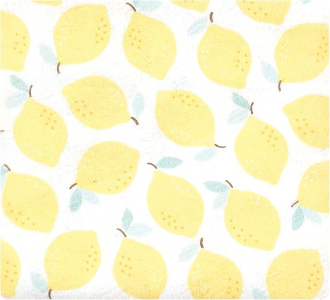 Hudson Baby Unisex Baby Cotton Flannel Receiving Blankets, Lemon Daisy, One Size