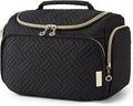 BAGSMART Travel Toiletry Bag for Women, Cosmetic Bag Makeup Bag Organizer with Handle, Travel Bag for Toiletries, Travel Accessories, Full Sized Container