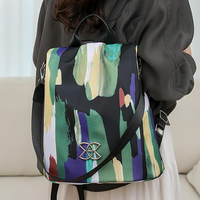 Anti-theft Large Capacity Backpack For Women, Lightweight Leisure Shoulder Bag, Cross Body Back Pack Bag, Multi-Purpose Rucksack Backpack With Adjustable Strap For School Work Commuting Traveling