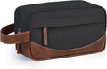 Travel Toiletry Bag for Men, Hanging Toiletry Organizer, Water Resistant Shaving Kit with Large Capacity for Travel Accessories (Black, Medium)