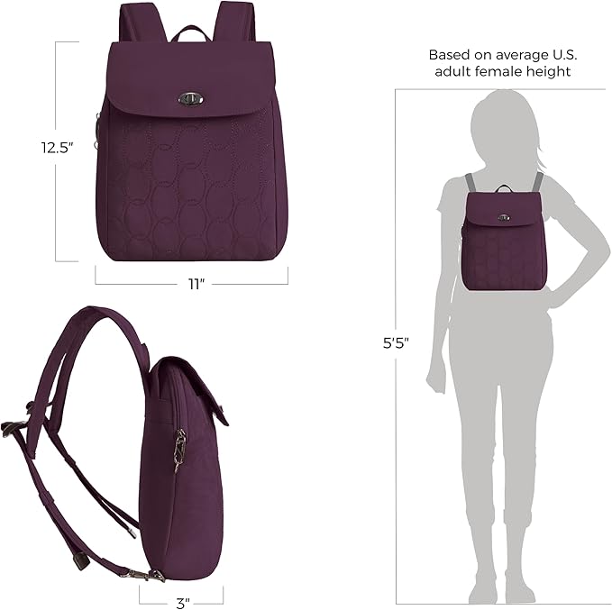 Travelon Anti-Theft Runways Compact Backpack