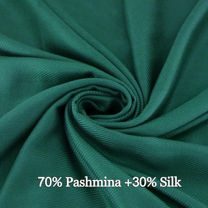 Soft Silky Pashmina Shawl Wraps Solid Colors Scarf for Wedding Evening Dresses