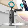 smofish Airplane Phone Holder Travel Essentials,Travel Phone Holder,for MagSafe Airplane, Magnetic Handsfree Airplane for iPhone 16 15 14 13 12 Stand Accessories for Travel and Business