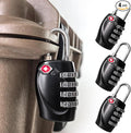 4 Pack TSA Approved Gun Case Locks for Pistol Cases, 4 Digits Travel Locks Small Tool Box Combo Lock Combination Padlocks for Gun Case/Luggage/Firearm Air Travel Case, Small Dial Zipper Pad Lock