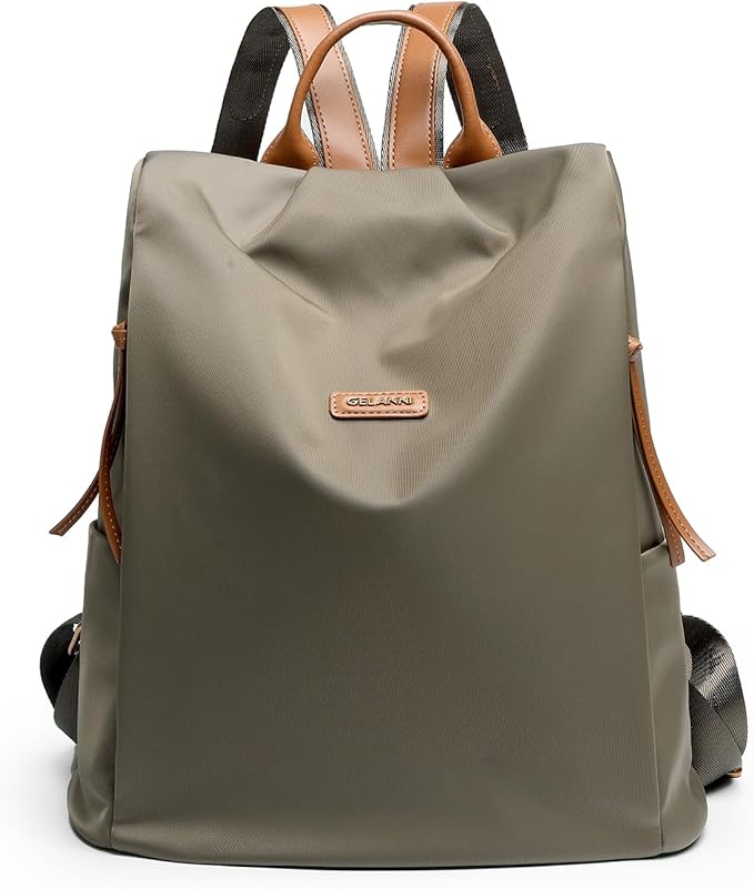 Women's Backpack Purse Nylon Anti-theft Water Resistant Lightweight Small Shoulder Bags for Travle Cute Fashion Computer Bag for Work Daily Laptop Backpack Ladies Army Green