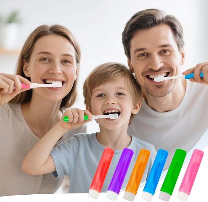 Travel Toothbrush 24 Pcs Travel Toothbrush Set Mini Portable Toothbrushes Soft Travels Size Toothbrushes Kit Small Foldable Tooth Brush with Case Cover for Home Camping Hiking Individually Wrapped