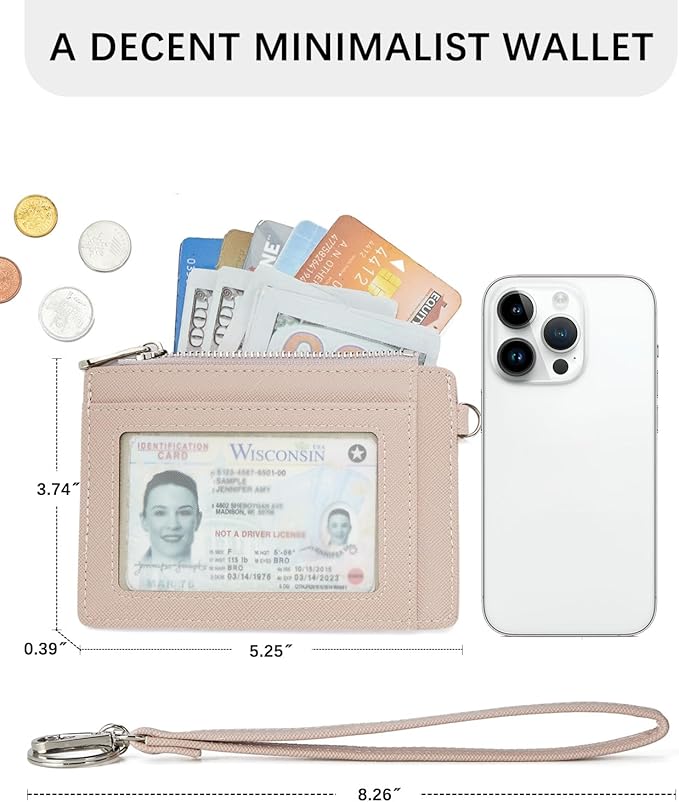 BOSTANTEN Small Wallet For Women RFID Leather Credit Card Holder Slim Wristlet Keychain Wallet With Zipper Pocket