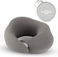 Travel Neck Pillow Airplane,Memory Foam Neck Support Pillow for Traveling,Long Flight Must Haves Neck Brace for Sleeping (Gray)