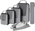 BAGSMART Compression Packing Cubes for Travel, 6/5/4set Lightweight Packing Organizers, Summer Travel Essentials Suitcase Organizer Bags Set