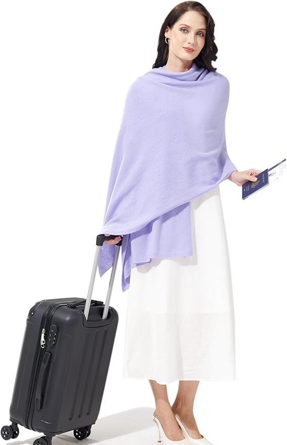 Soft Cashmere Blend Wrap Chic Scarf Stole for Women Wayfarer Travel Extra Large 87"x28"