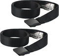 Cozypower 2 Pcs Hidden Money Belt for Travel Hidden Pockets Under Clothes Security Money Wallet Nylon Security Cash Safe Anti Theft Tactical Belt with Pouch